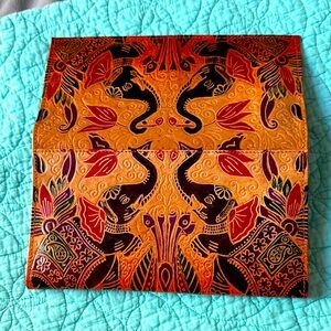 Colorful Elephant Patterned Clutch